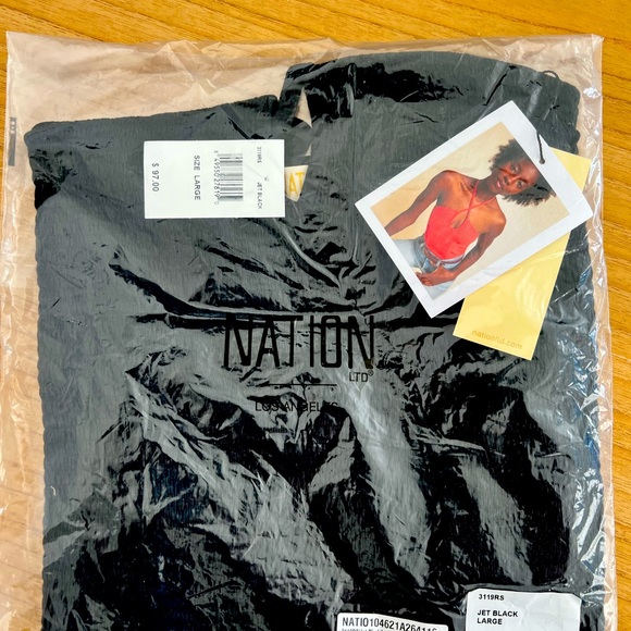 Nation Ltd smocked halter top sizeL - Picture 4 of 4